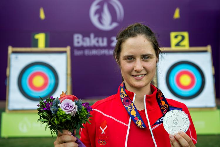 SØLV. Trods nederlaget i finalen var Maja Jager glad for sin indsats ved European Games. 