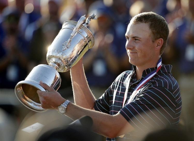 Triumf. Jordan Spieth vinder sin anden Major i år. 