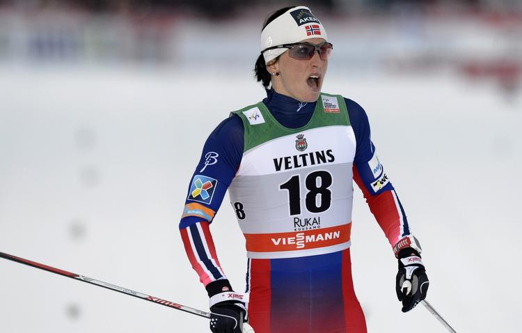 Rekordkvinde. Marit Bjørgen vandt for 67. gang et World Cup-løb. 