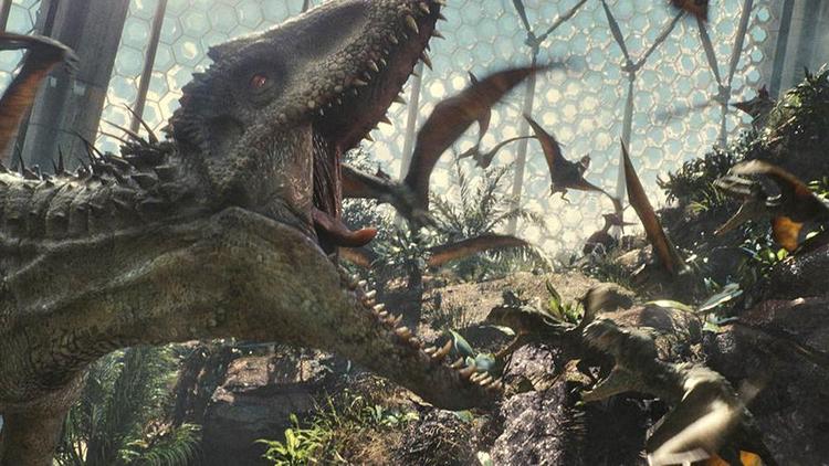 Grrrrrrrr. Dinoerne er løs i 'Jurassic World'. 