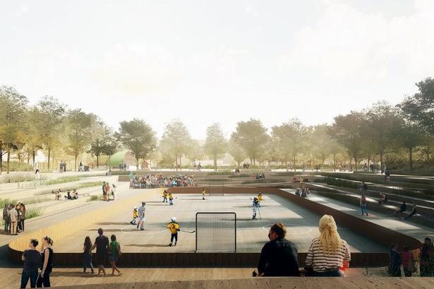 Multibanen i tørvejr. 