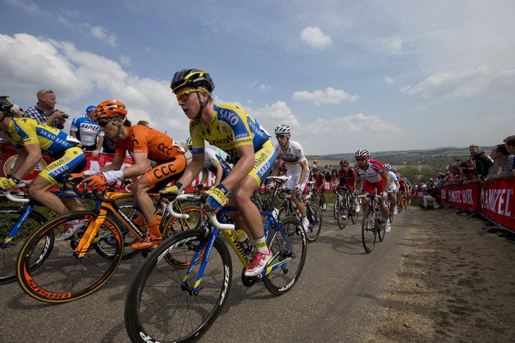 vinder. Michael Valgren (nærmest kameraet) leverede et flot løb i sidste års Post Danmark Rundt. 