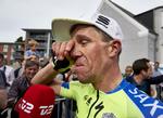 RØRT. Følelserne overmandede Chris Anker Sørensen, da han havde vundet sit første DM på landevej. 
