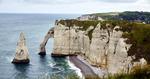 storslået. Den enorme klint ved Étretat kan tage pusten fra enhver. 