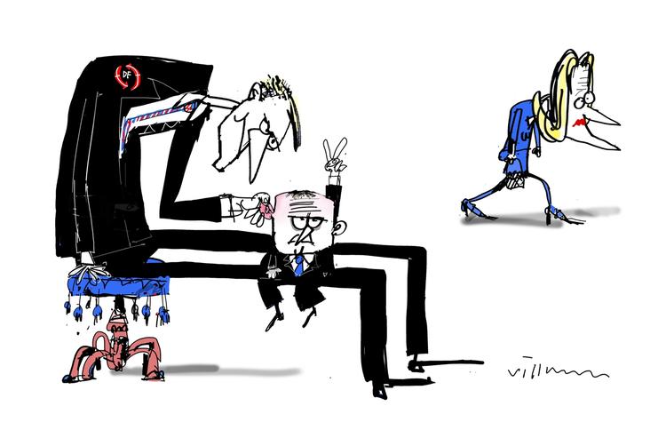 Tegning. Jørn Villumsen 