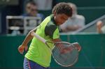 TEMPERAMENT. At der brænder en ild inde i Elias Ymer har den unge svensker vist ved flere lejligheder, som her under en Davis Cup-kamp mod Rumænien. 
