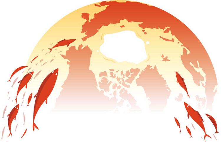 Fiskeri. Klimaforandringer får millioner af fisk til at trække mod nord til de arktiske vande. Fabrikkerne flytter med. 