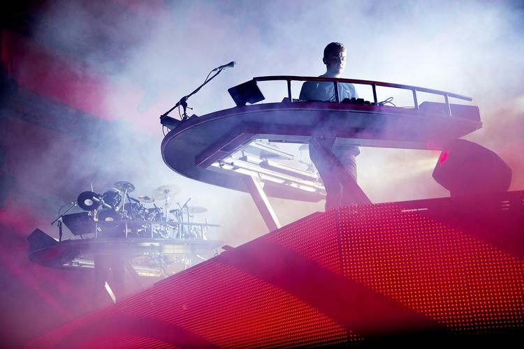 FEST. Disclosure sparekde festen i gang med hittet 'White Noise'. 