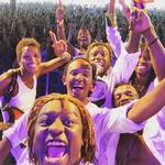 Selfie. Sarabi spillede på Pavilion i torsdags. I aften optræder de på Arena. 