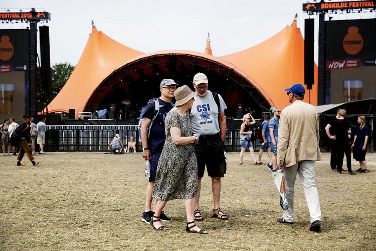 Roskilde Festivalen får i dag besøg af horder af forældre og bedsteforældre på endagsbilletter og McCartney-trip. Arkivfoto 