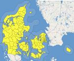 Skybrud. DMI udsender varsel om skybrud. 