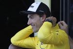 Klassisk. Cancellara er gode venner med den gule trøje. 29 dage har han nu kørt i den gennem karrieren. 