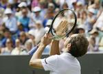 Overraskelse. Franske Richard Gasquet vandt overraskende over Stanislas Wawrinka i kvartfinalen ved Wimbledon. Her ses han ved en sejr tidligere i turneringen. 