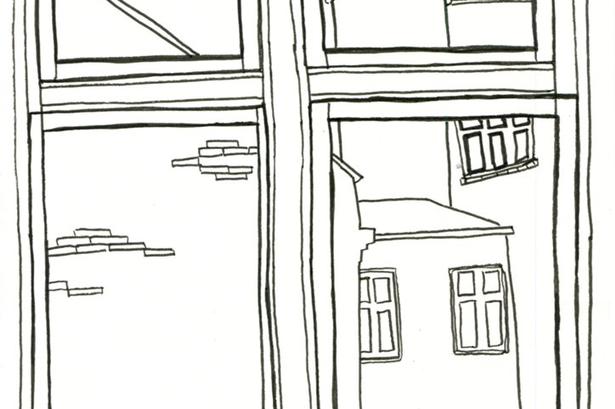 Nr. 15: Københavnske Rebecca Rothenborg har indsendt denne tegning af hovedstaden set fra bagsiden. 