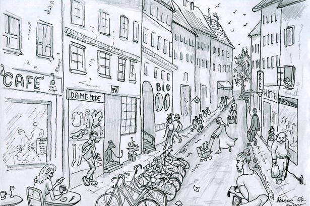 Nr. 16: Hanne Krüger fra Ballerup deltog med denne tegning. 