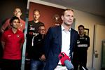 Præsenteret. Jess Thorup har fået en kontrakt gældende i tre år. 