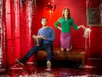 Familie. Rob Delaney som Rob (tv) og Sharon Horgan som Sharon i 'Da Sharon mødte Rob'. 