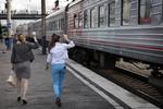 Russiske tog afgår til tiden. Præcist ! 