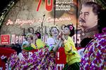 Sejr. 70-året for sejren under Anden Verdenskrig markeres i Novosibirsk. Politiken var med til byfesten. 