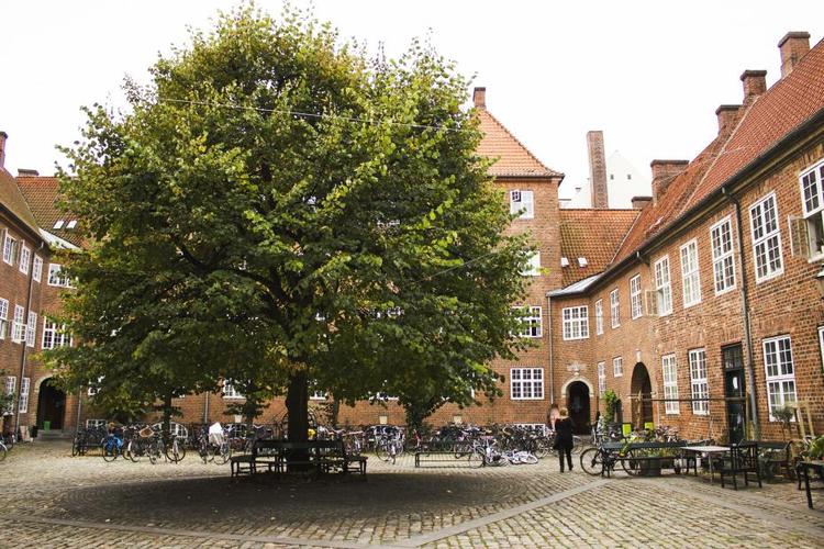 Regensen. Lørdag holdes der loppemarked i gården hos kollegiet. 