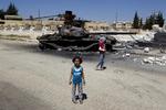 Syrien. Børnene er især udsatte i krigen i Syrien. 