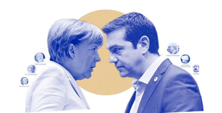 Rødder. Tyskland og Grækenland må grave ned i deres frugtbare politiske traditioner for at finde en løsning. Illustration: Liv Ajse. 