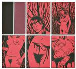 Drøm. Kæresten Sarah drømmer, at hun giver sig selv kejsersnit og føder en gris, da hun bliver uplanlagt gravid i Charles Burns' 'Kuben', som er anden del af hans graphic novel-trilogi, hvor realisme og surrealisme smelter sammen. 