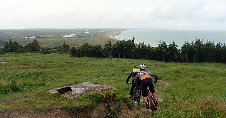 UDFORDRENDE. Det 22 kilometer lange mountainbike-spor i Svinkløv Klitplantage er et af landets bedste og har betydet vækst i turismen i området. 