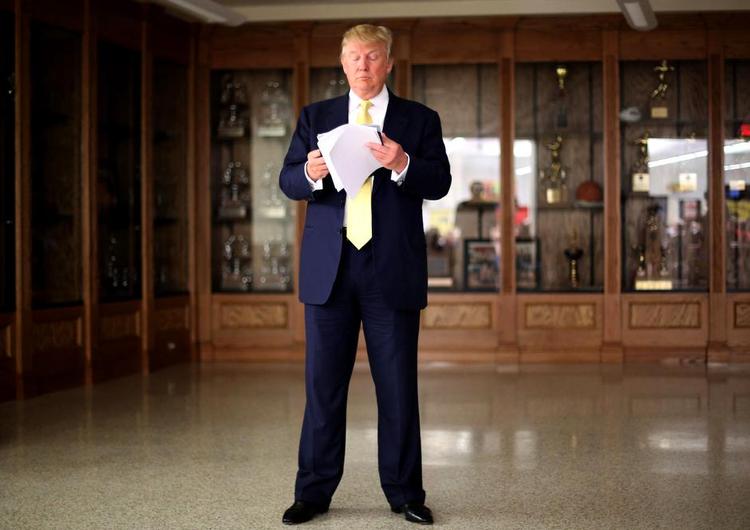Kandidat. Donald Trump holder tale under sin kampagne. Foto: Bryon Houlgrave 