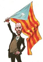 Valg. Catalonien kan få svært ved at opnå uafhængighed. Ifølge den spanske grundlov, kan en region kun træde ud af fællesskabet ved en landsafstemning. Tegning: Roald Als 
