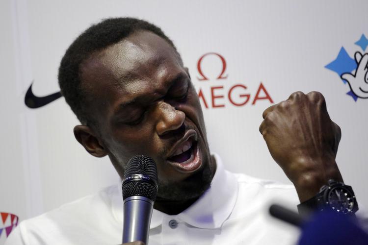 SHOW. Tvivl om niveauet nager i Usain Bolts lejr, men torsdag i London optrådte han, naturligvis, med vanlig selvtillid over for pressen. 