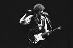 Legenden. Bob Dylan med hans Sunburst Fender Stratocaster. 