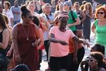 Rådhuspladsen. Der skal blandt andet danses til Waka Waka Festival på lørdag. 