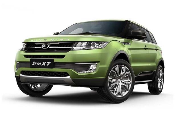 FALSK. Landwind X7 har masser af designtræk fra Range Rover Evoque. 