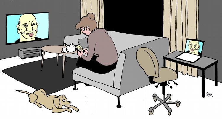 Tegning. Anne-Marie Steen Petersen 