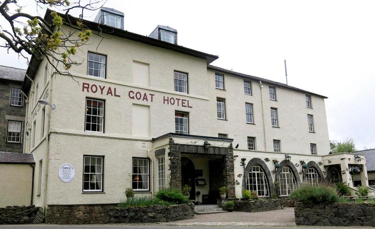 IDYLLISK. Royal Goat Hotel ligger i et af de smukkeste områder af Wales. 