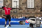 Triumf. Patrick Laursen var med sin skydning med til at sikre det danske hold bronze ved VM på hjemmebane. 