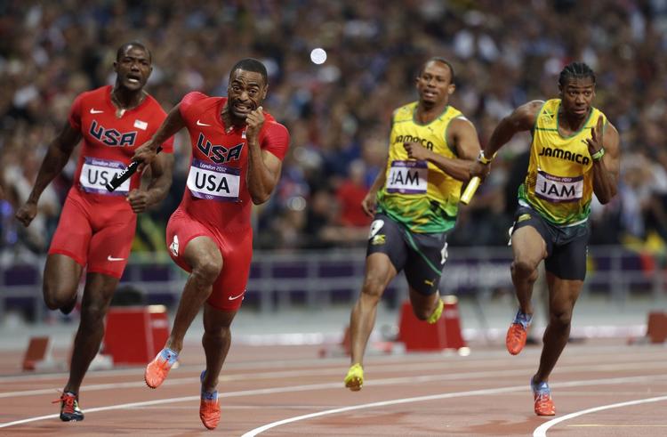 Dopet. Tyson Gay (nr 2 fra venstre) er en af de atleter der er blevet taget for doping og har afsonet karantæne. Måske er problemet større end hidtil antaget i atletikkens verden. 