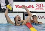 VERDENSREKORD. Med 55,74 sek. i 100 meter butterfly satte Sarah Sjöström VM-stævnets første verdensrekord. 