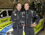 usikre. Matti Breschel (tv) og Christopher Juul-Jensen stiller op til fotografering fredag ved præsentationen af  Tinkoff-Saxo i Milano. 