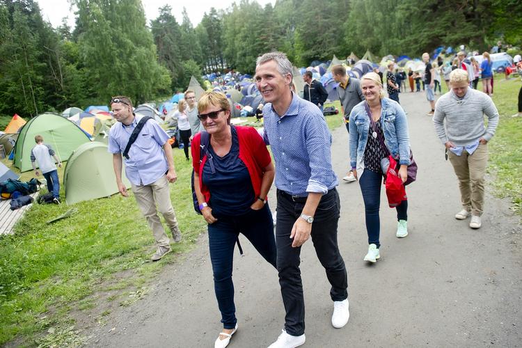 Åbning. FN's generalsekretær Jens Stoltenberg var med ved åbningen af AUF-sommerstævne på Utøya. 