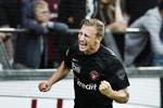 Glæde. Der var østrigsk jubel i Nordjylland i dag, efter at Daniel Royer havde sparket FC Midtylland på sejrskurs. 