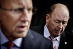 Aktører. Harald Børsting, som afgående formand for LO, og den nye beskæftigelsesminister Jørgen Neergaard Larsen, spiller store roller i arbejdet med at finde en samlet løsning i kommissionen. 