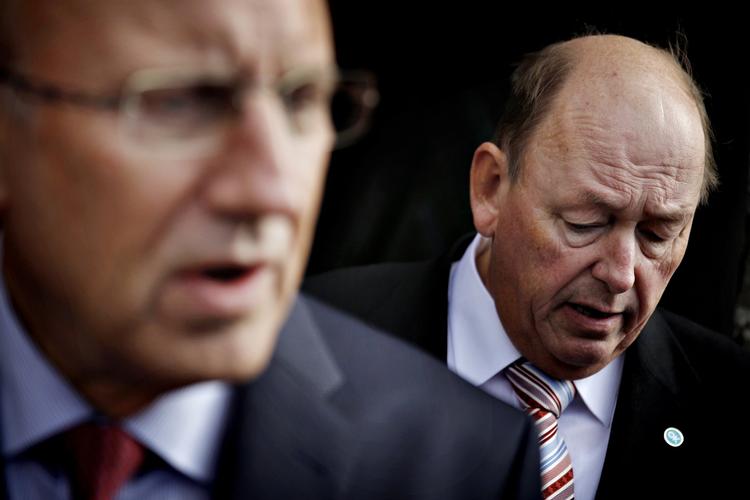 Aktører. Harald Børsting, som afgående formand for LO, og den nye beskæftigelsesminister Jørgen Neergaard Larsen, spiller store roller i arbejdet med at finde en samlet løsning i kommissionen. 