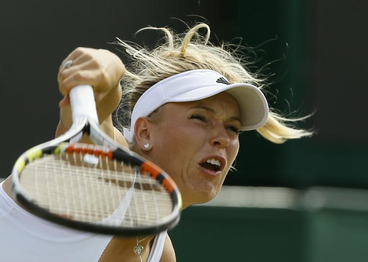 Nederlag. Caroline Wozniacki taber i anden runde ved Rogers Cup i Toronto. 