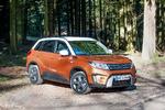 ALSIDIG. Suzuki Vitara kan begå sig i terræn, da den kan fås med firehjulstræk. Her er den pyntet med en ’Country-designpakke til 8.000 kr. 