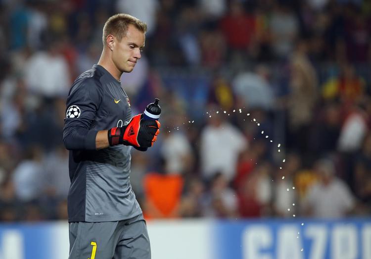 Nederlag. Marc-Andre ter Stegen og holdkammeraterne fra FC Barcelona tabte i går i kampen om det spanske Super Cup-trofæ mod Bilbao. 