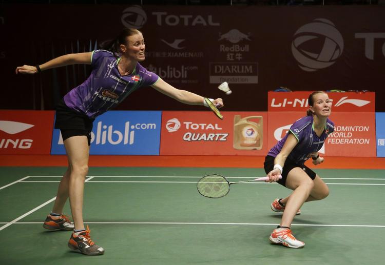 fight. Kamilla Rytter Juhl og Christinna Pedersen er i VM-finalen i Jakarta søndag efter sejr i semifinalen. 