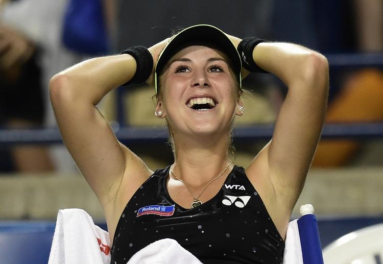 Sejrskvinde. Belinda Bencic besejrede Serena Williams ved Rogers Cup i Toronto. 