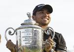 Triumf. Efter tre andenpladser i golfsportens majors lykkes det endelig for Jason Day at stryge helt til tops. 